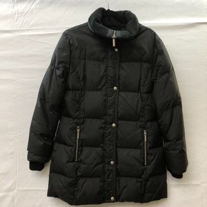 MICHAEL Michael Kors Down Puffer Long Black Jacket - Flawed